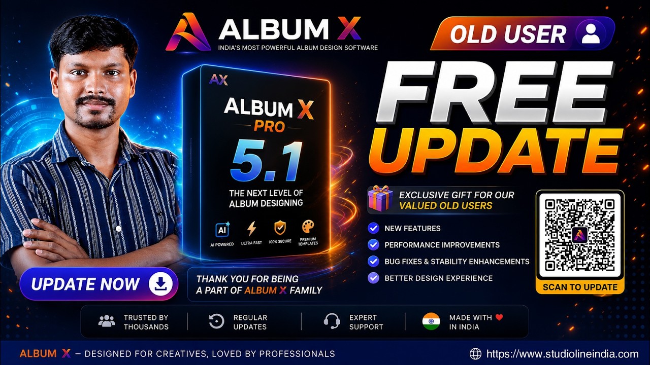 🔥 Free Update For Old User || Ai Auto Album Design Software Album X 5.1