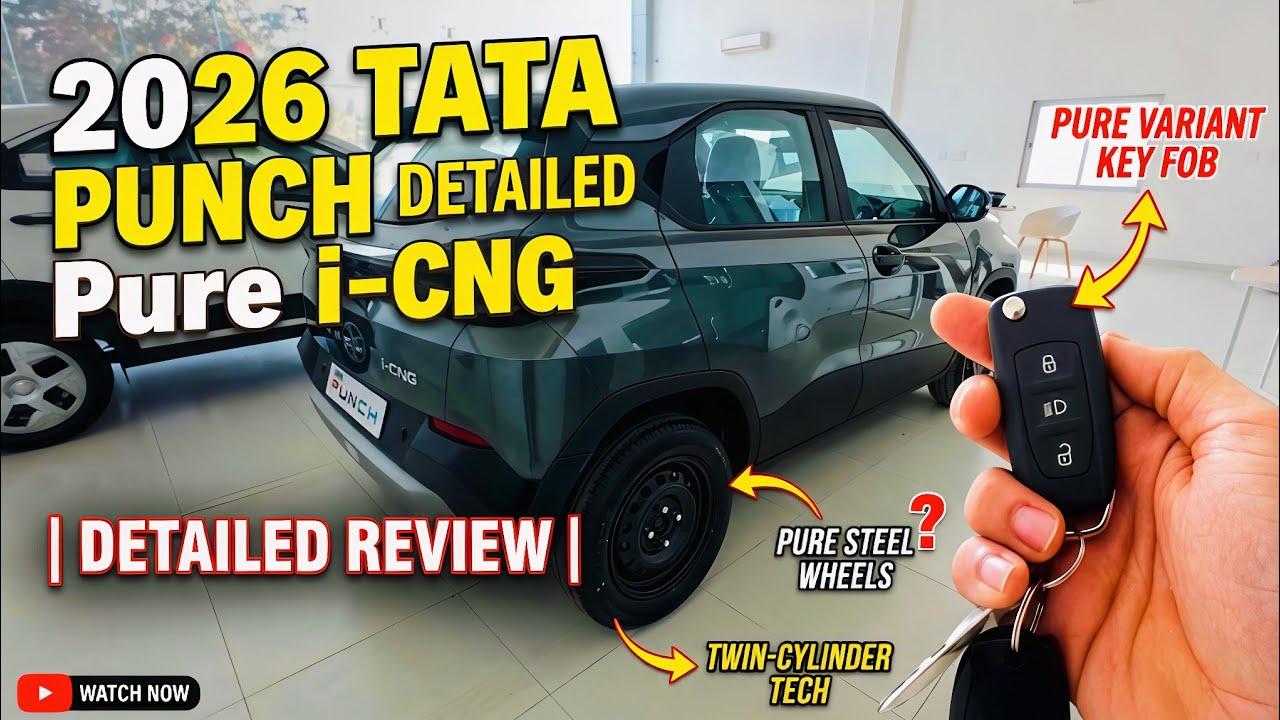 Tata Punch Pure CNG 2026 Review: Most Practical Variant? | Real-world Mileage & Features #tata #cng 