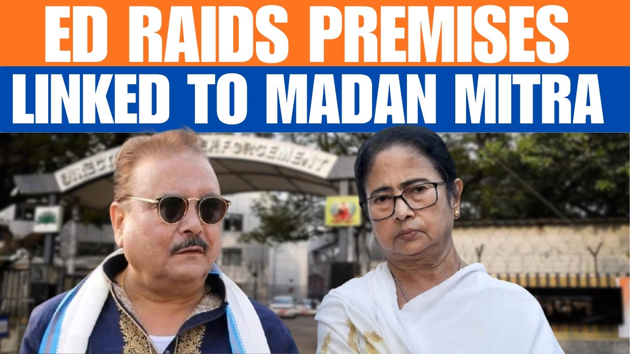 ED Raids Multiple Premises Linked to TMC MLA Madan Mitra in Recruitment Scam Case | News9