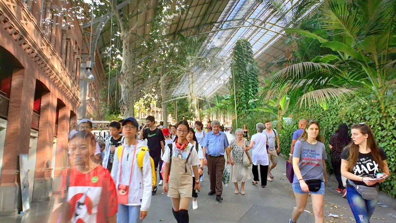 MADRID WALK 🇪🇸 Reina Sofia Museum to Royal Botanical Garden via Madrid Atocha Train Station | SPAIN