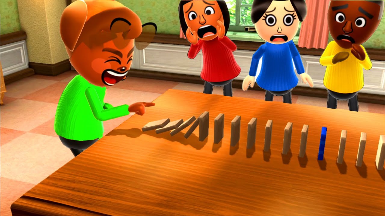Wii Party U Top 50 Funny Minigames - Boo Vs Yuehua Vs Rie Vs Jeff (Master CPU)