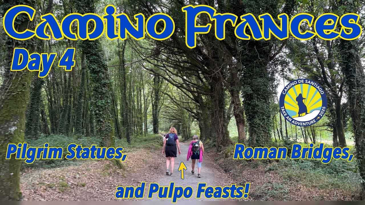 Camino de Santiago Day 4: From Palas de Rei to Melide | Pilgrim Statues & Pulpo Feasts!