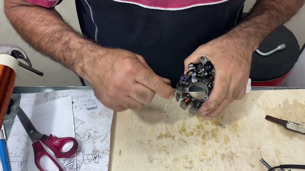 COMO ENROLAR ESTATOR CRF 450X CARBURADA BOBINA DE FAISCA