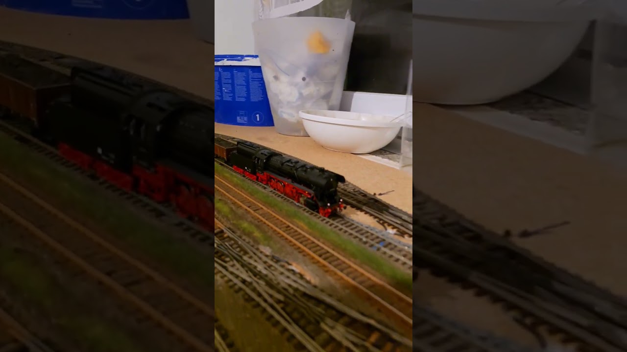 BR44 mit Esu Sound #train #modellbahn #dampflok #modeltrains #railway #roco #esu #railroad #dr #h0
