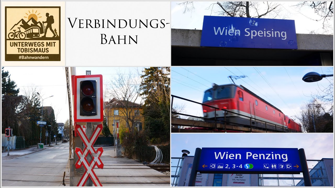 Wiener Verbindungsbahn 🚶‍♂️ | 10km Bahnwanderung von Meidling nach Penzing