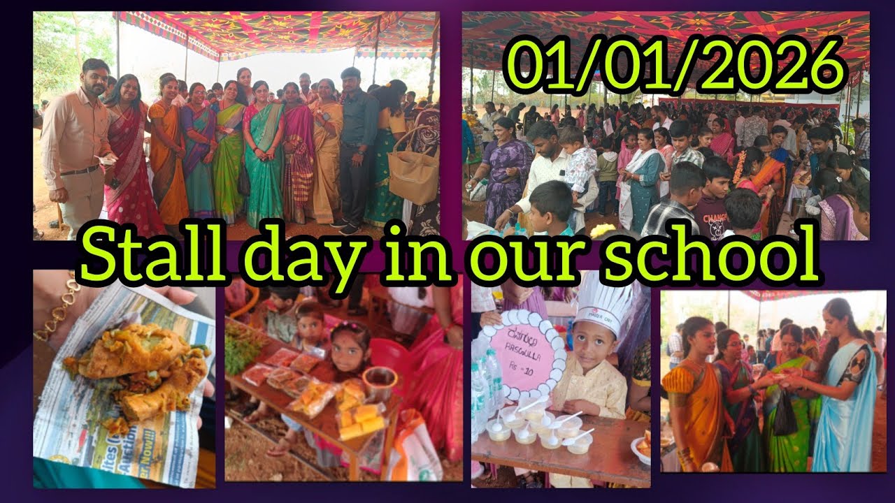 Stall day in our school.🧁🥞🍩