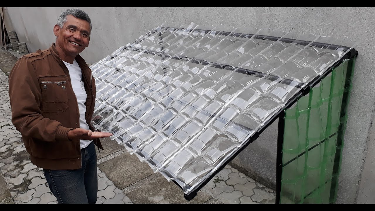 Toldo para Janela com Garrafas Pet