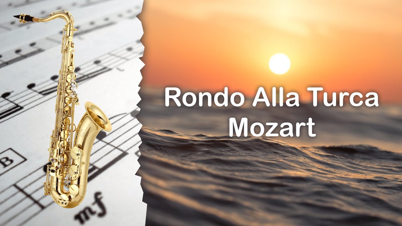 🔴 Partitura Rondo Alla Turca  Mozart Version Original Saxofón Tenor