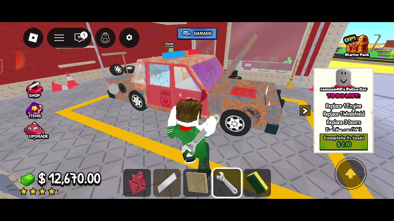 Today i play repair car