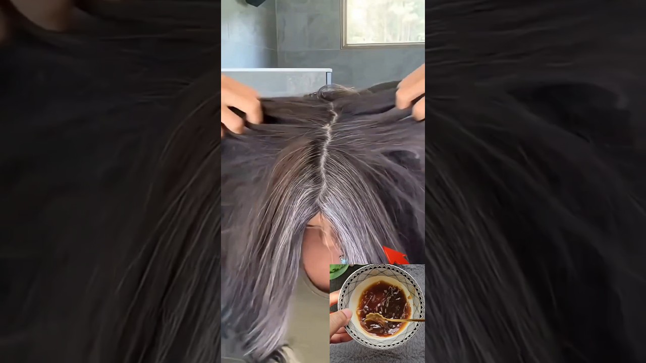 From White Hair To Black Hair Naturally In Just 5 Minutes and Grows With Coffee #grayhairsolution