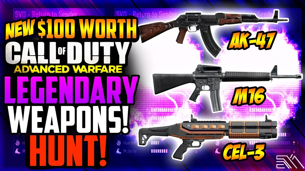Call of Duty Advanced Warfare: NEW LEGENDARY WEAPONS HUNT! 