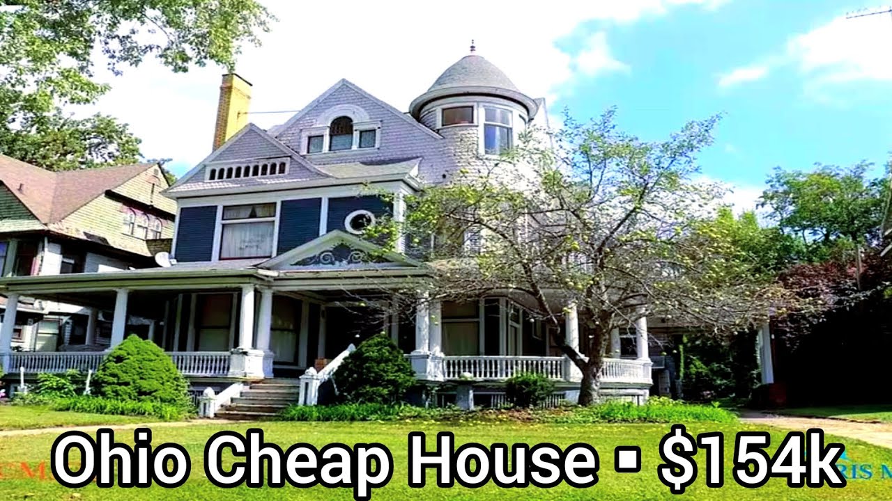 Ohio Cheap old Houses For Sale | $154k | 5bd | 4ba | Craftsmanship | Cheap Homes For Sale In Ohio