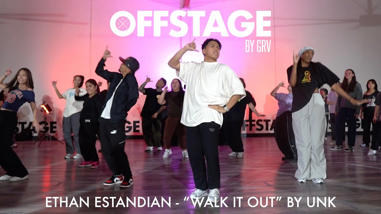 Ethan Estandian beginner choreography to “Walk It Out” by Unk at Offstage Dance Studio