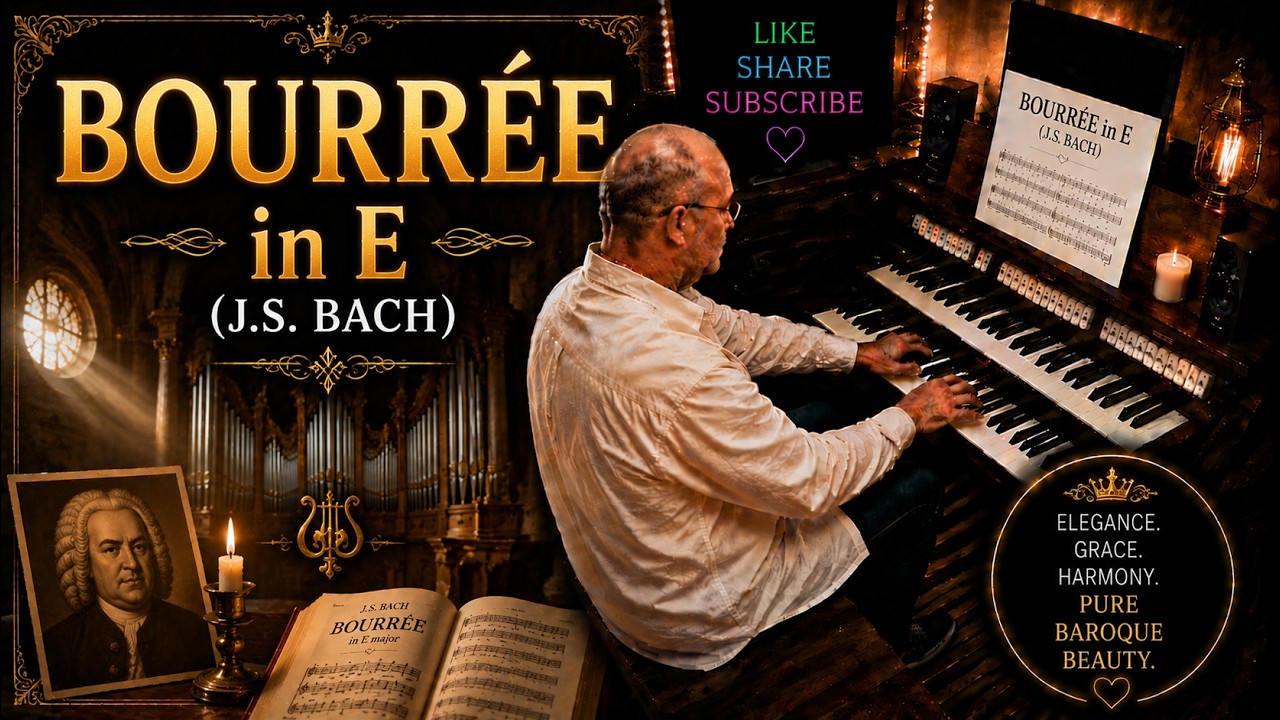 PIPE ORGAN COVER: BOURRÉE in E (J.S. Bach) by Martijn Koetsier