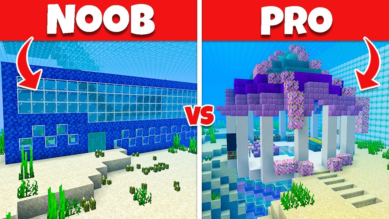 Aphmau Crew builds a MERMAID SCHOOL | NOOB vs PRO
