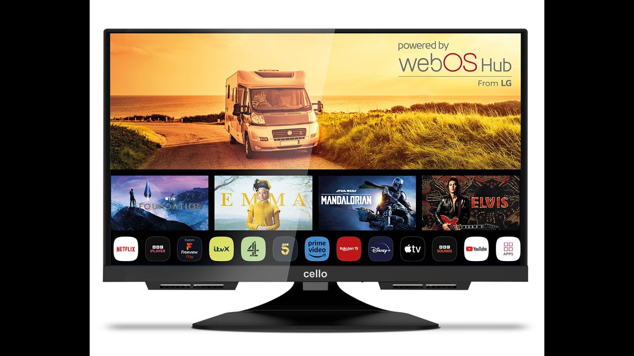 Cello 12v Smart TV Range available at Autocraft Motor Caravans