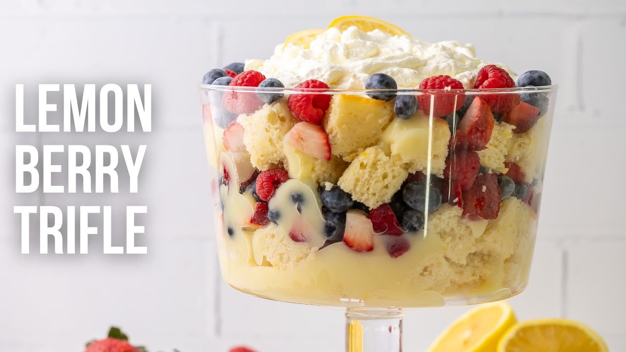 Lemon Berry Trifle l The Recipe Rebel