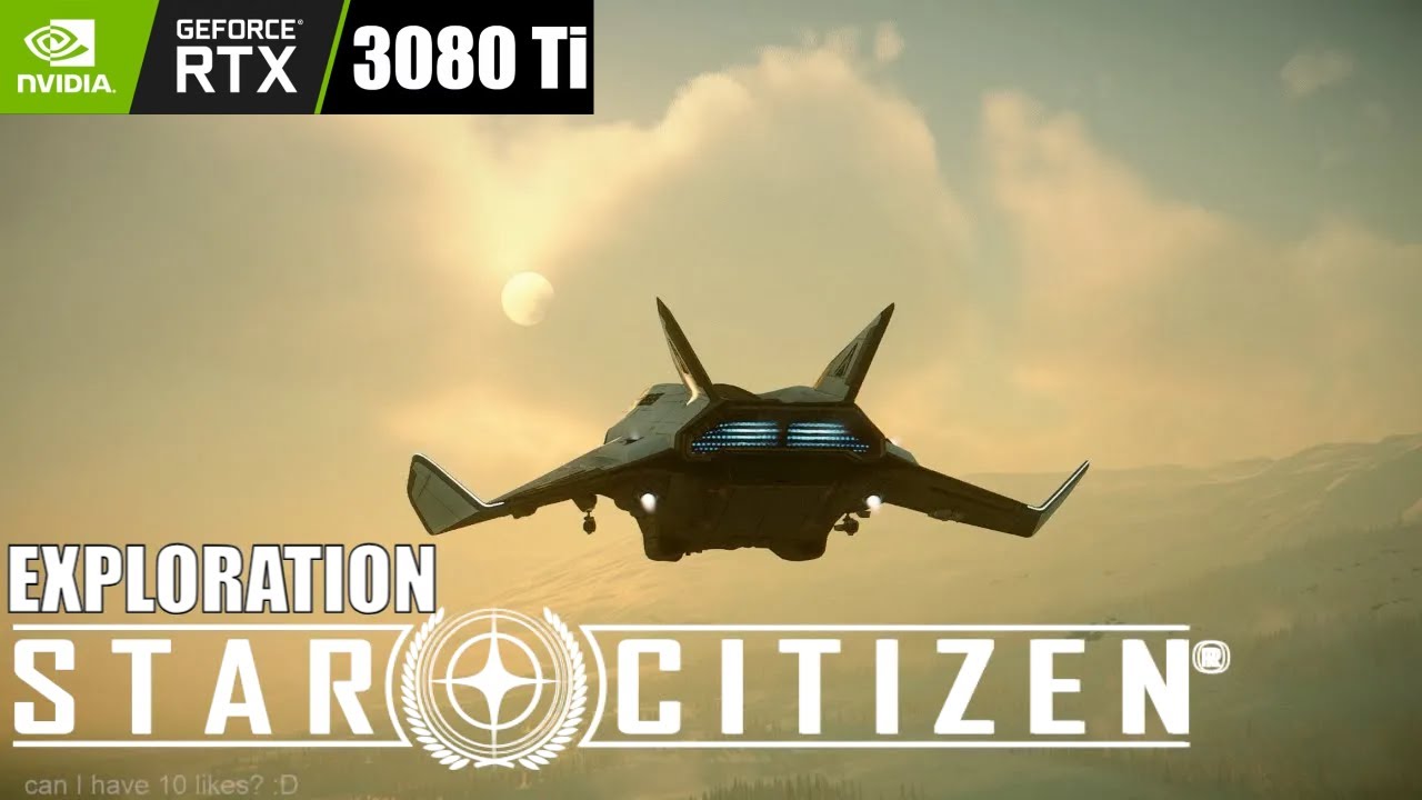 Star Citizen Relaxing Gameplay - Exploring Planet in snowstorm (No Commentary)