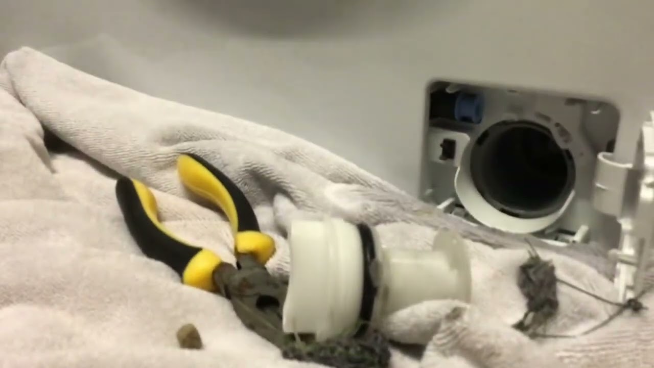 Part 2 🤣 cleaning my washing machine filter. DISGUSTING! 🤢
