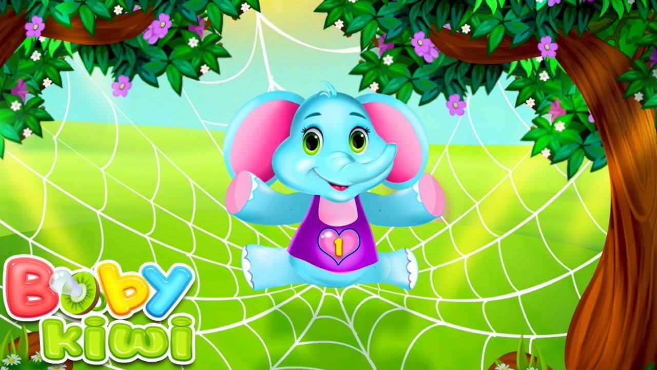 One Elephant Went Out To Play 🐘 - Nursery Rhymes | Baby Kiwi 🥝