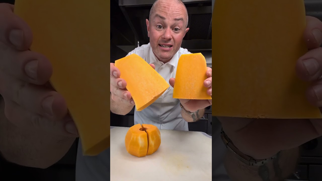 How to cut a butternut squash #butternut #squash #howtocook #culinaryschool #everydayisfeastday