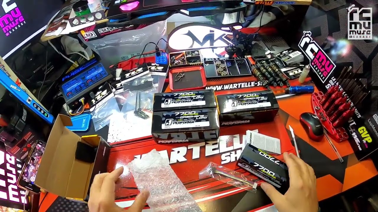 unboxing Lipo batterie Performa racing 4S 7700 mhA 120C