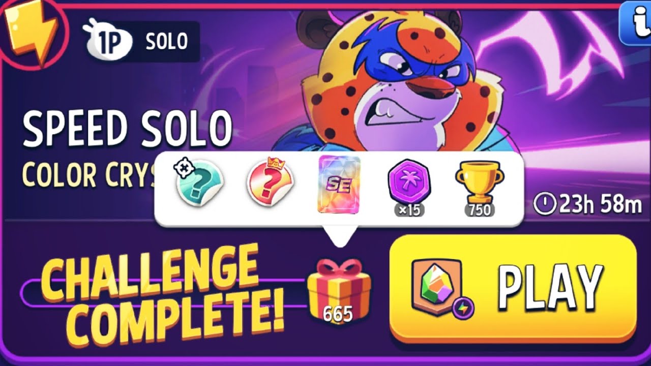 speed solo color crystals rainbow energy solo challenge | match masters 