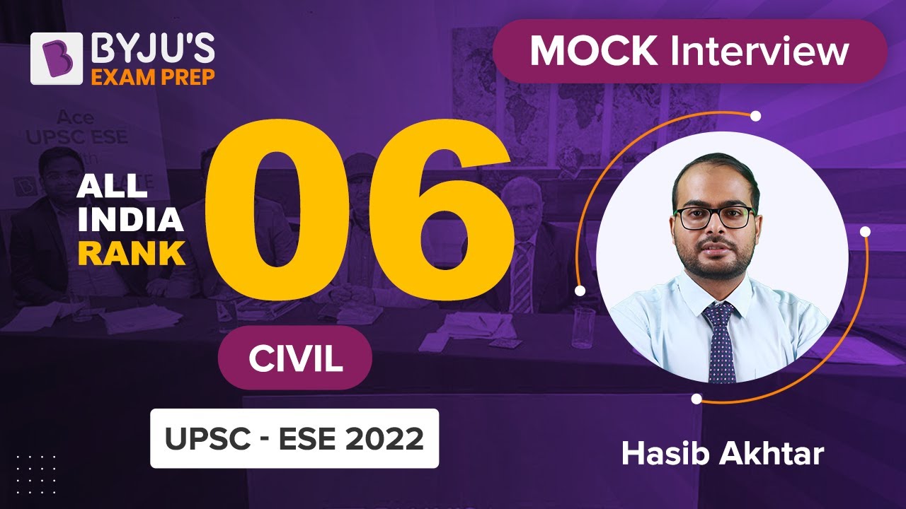 Топпер UPSC ESE/IES 2022 | АИР 06 | Хасиб Ахтар | Гражданское строительство(CE)| Тестовое интервь...