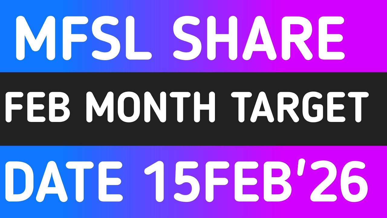 MFSL SHARE LATEST NEWS 15FEB'26/MAX FINANCIAL SERVICES STOCK LATEST ANALYSIS 