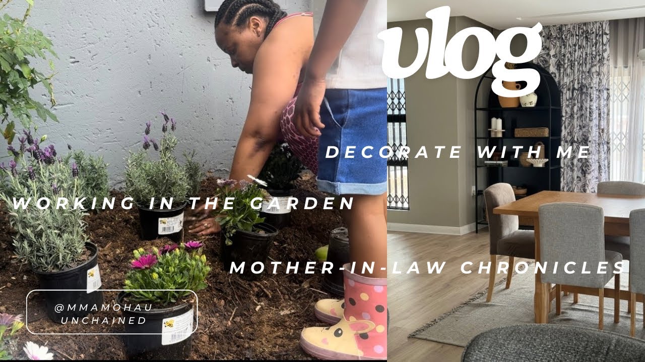 Decorate with me|| Planting flowers 🌹 || MIL chronicles @MmaMohau Unchained