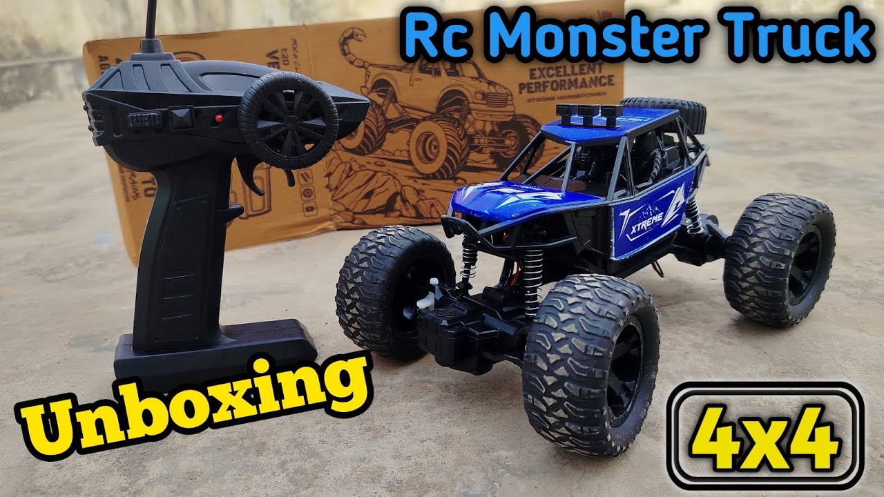 RC Monster Truck with Realistic Sound | Unboxing & Testing | Remote Control Car Unboxing 