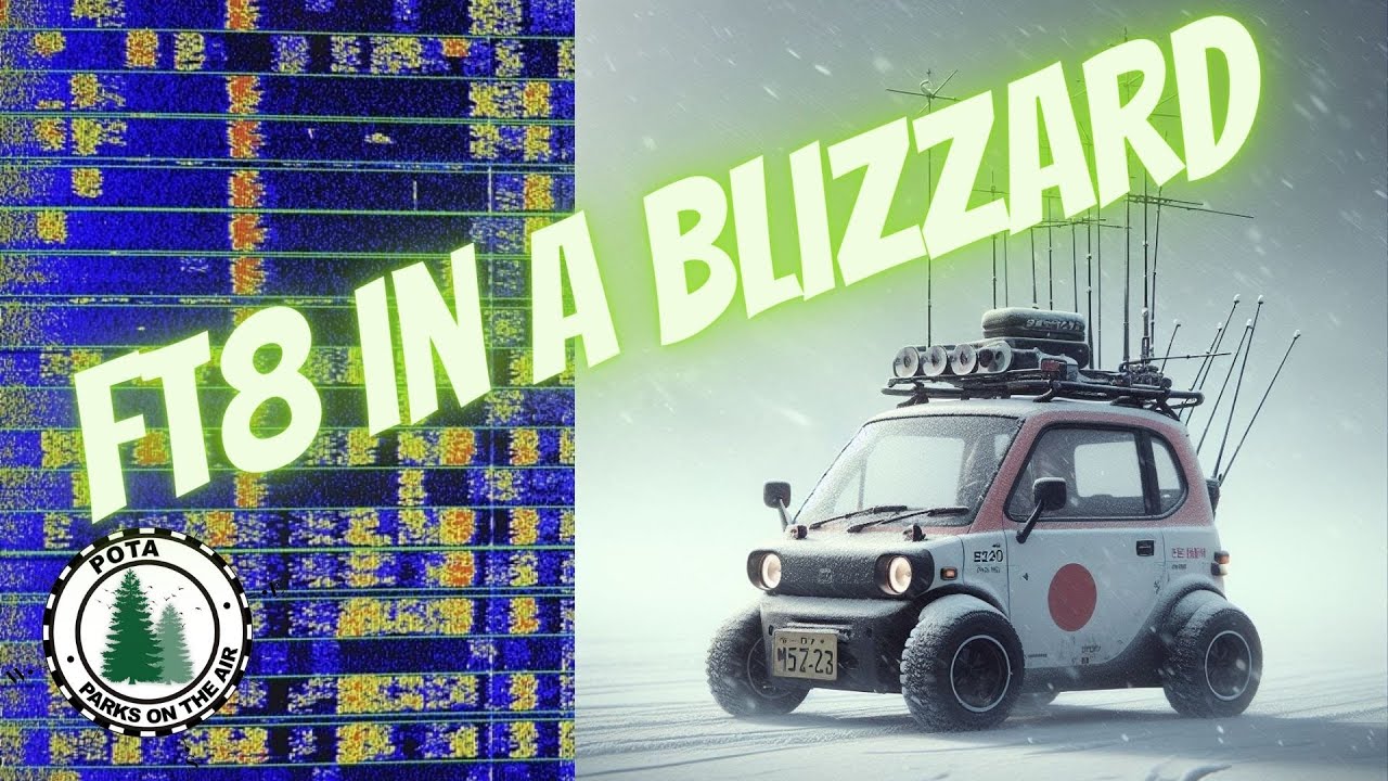 Digimode QRP POTA in a BLIZZARD