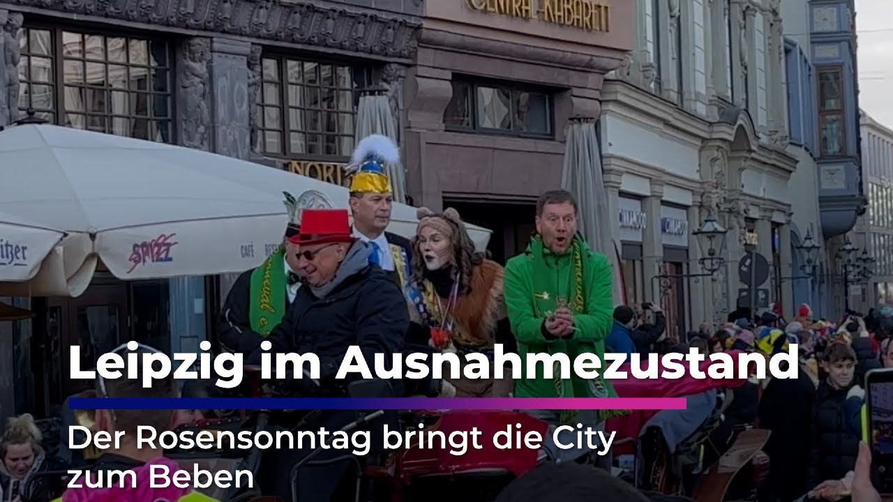 Ministerpräsident Kretschmer in Feierlaune - Rosensonntag in Leipzig I Sachsen Fernsehen