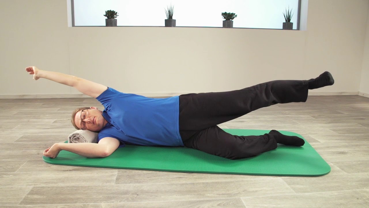 Bechterew Übung in Seitenlage – Stadium 2 – Mobilisation Wirbelsäule 3