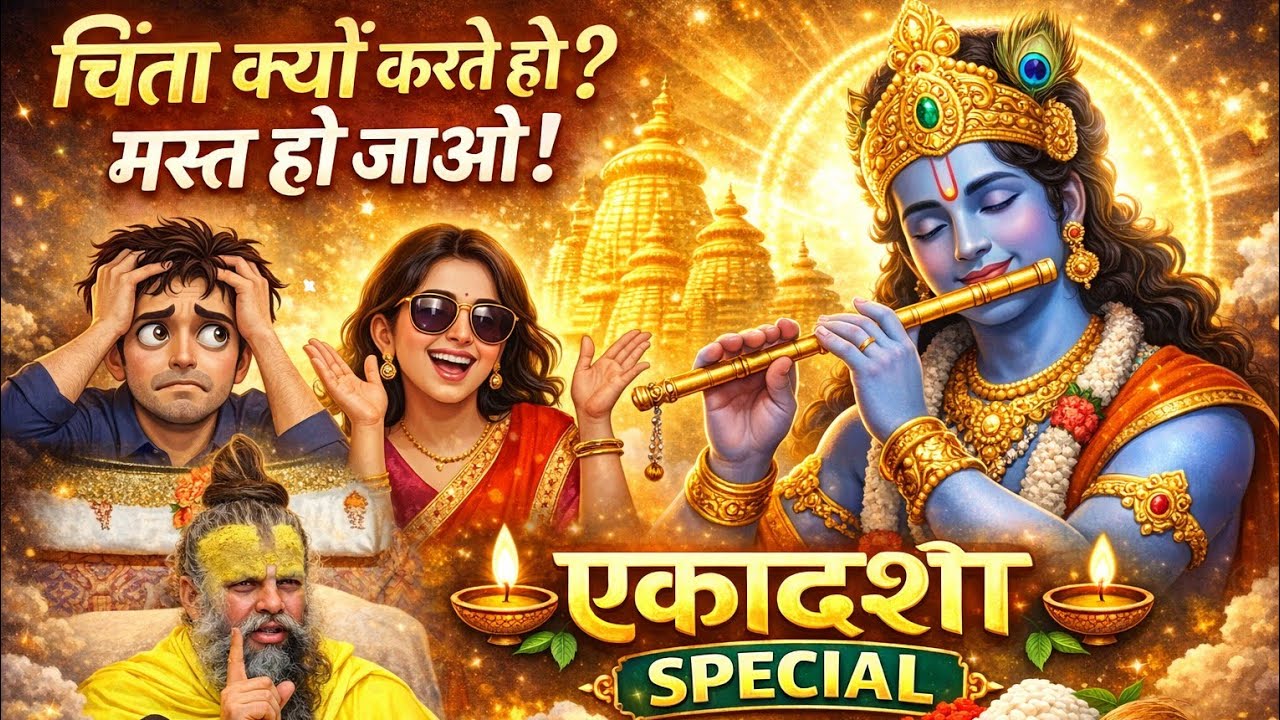 चिंता क्यों करते हो? मस्त हो जाओ! | एकादशी स्पेशल सत्संग | Ekadashi Special Bhajan & Pravachan