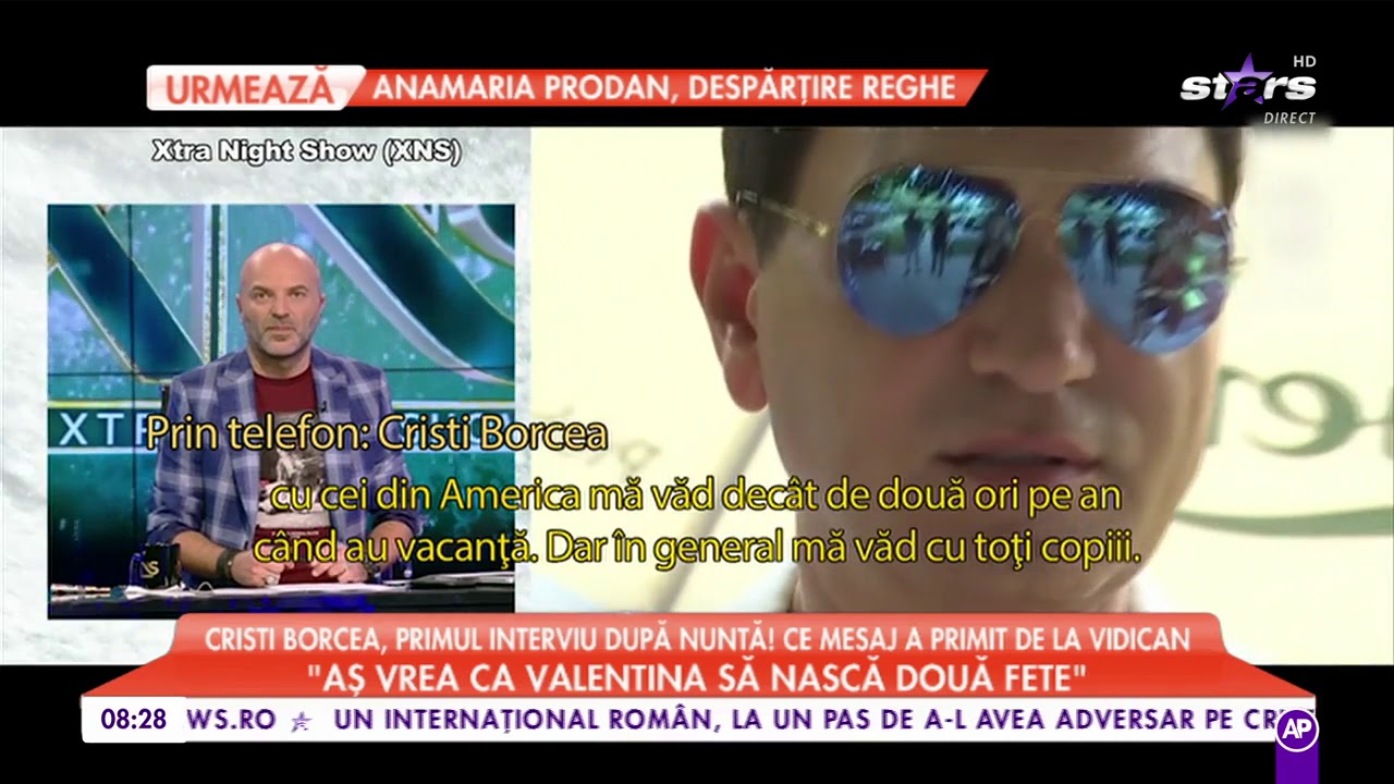 Cristi Borcea, primul interviu după nuntă! Ce mesaj a primit de la Alina Vidican, fosta soție