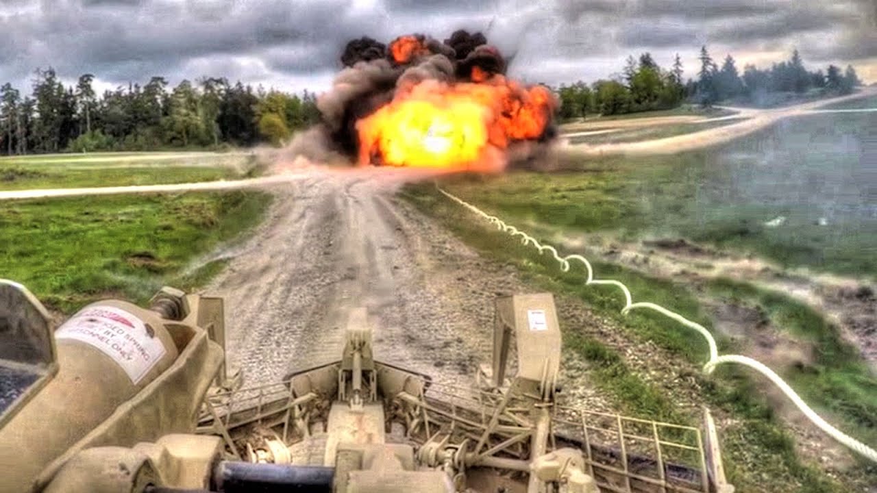 M58 MICLIC Clears Obstacle With Rocket Projected Explosive Line Charge