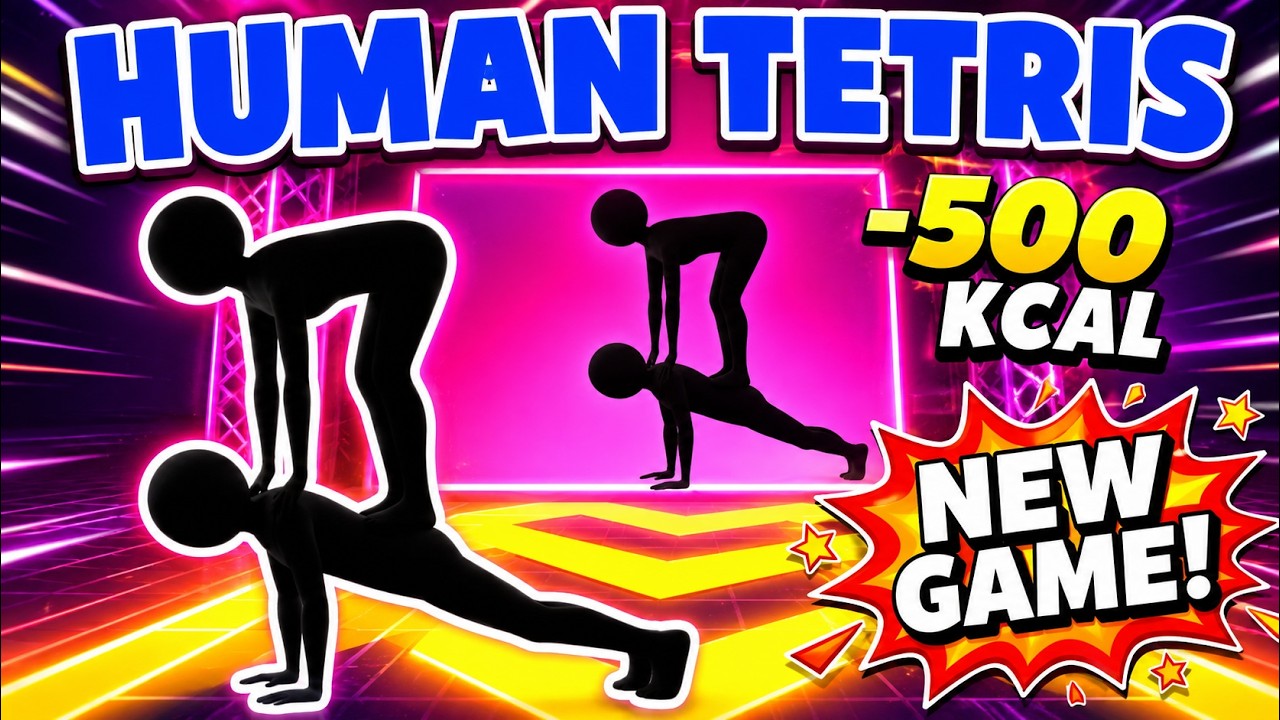 8 MIN 🔥 HUMAN TETRIS PVP🔥  2 Players Showdown   High Qual