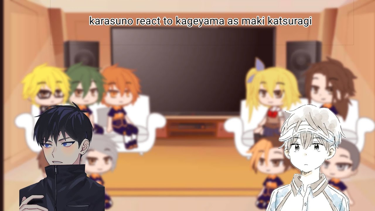 karasuno react to kageyama as maki katsuragi