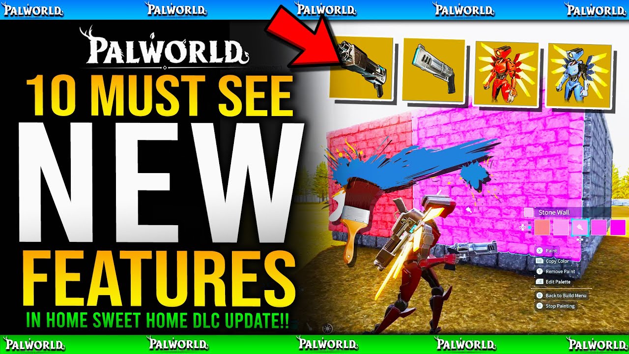 10 AMAZING NEW PALWORLD Features You NEED To Know About! / New After Patch v0.7 Home Sweet Home