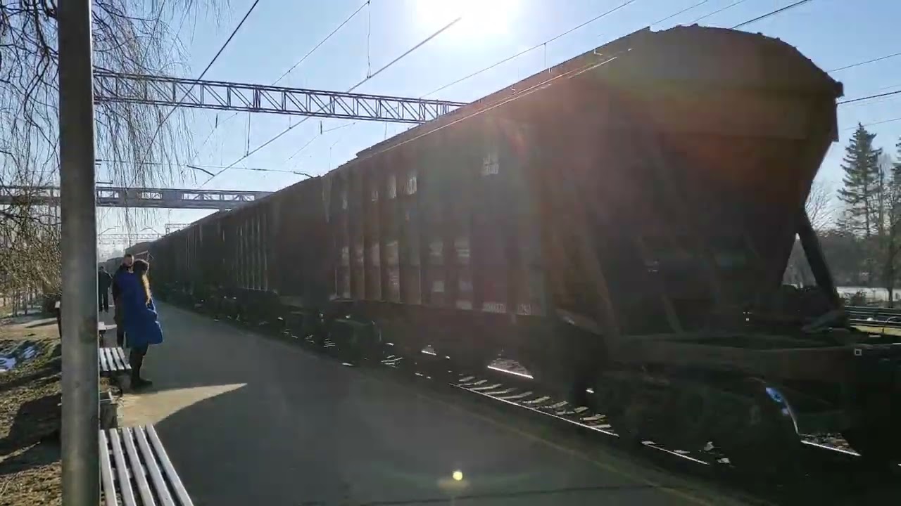 2М62УМ на станции Салапсилс. 2M62UM at Salaspils station, Latvia.