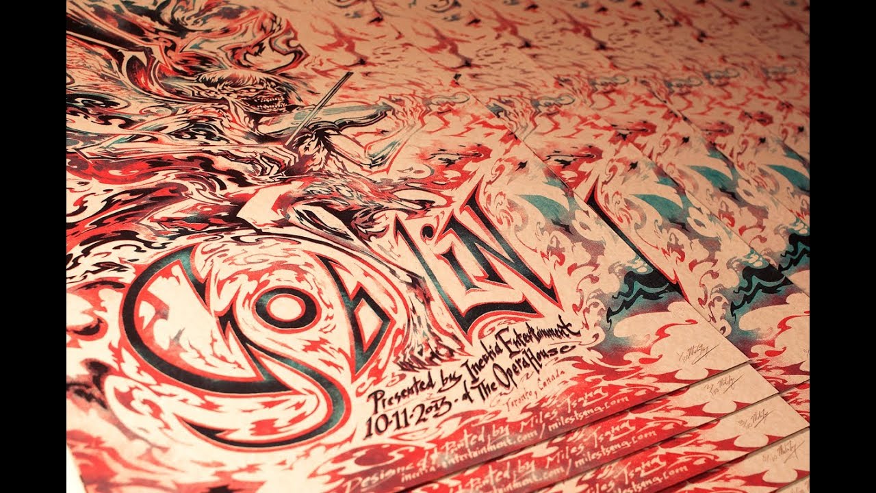 Gig Poster Process: Goblin - 10.11.2013. @ The Opera House