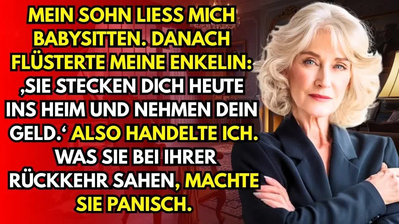 „Oma,meine Eltern wollen dir dein Geld wegnehmen“,sagte meine Enkelin–dann schmiedete ich einen