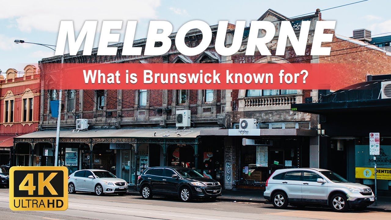What is Brunswick known for? | Drive-through Blyth Street | Melbourne, Australia | 4K