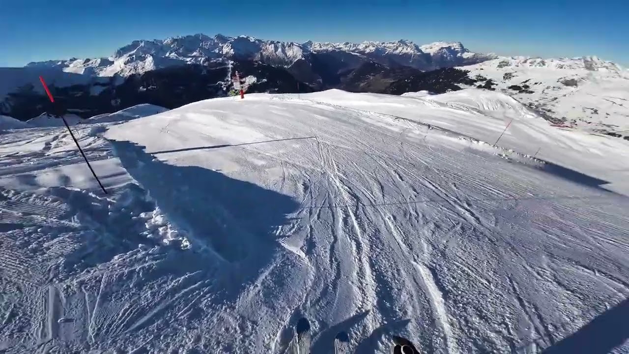 Skiing in Verbier (58km downhill) on 13 Dec 2025