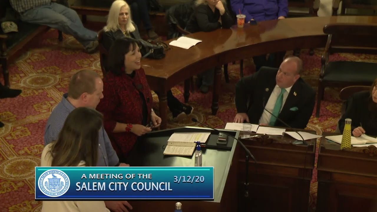 Salem, Massachusetts City Council Meeting 3/12/20