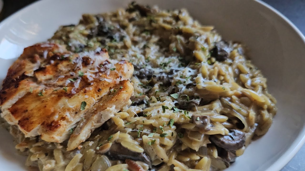 Orzo Chicken Marsala 