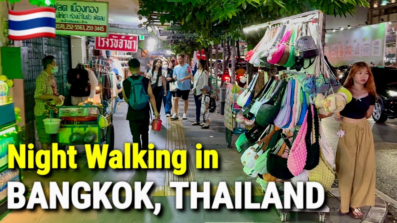 THAILAND 2025 🇹🇭 Bangkok’s Best Night Markets & Street Food Tour – Walking Tour