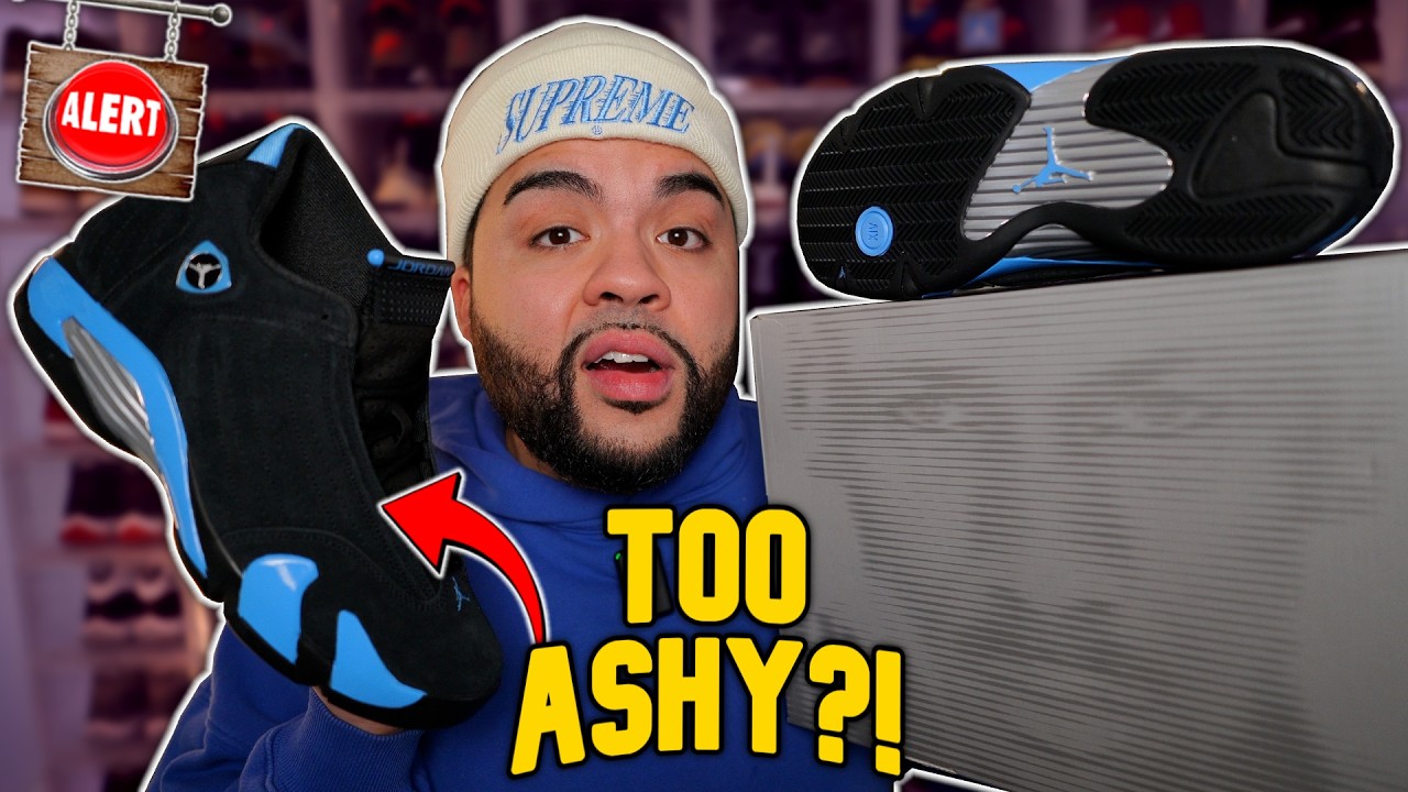 «НЕ ПОКУПАЙТЕ» Кроссовки ASHY Jordan 14 UNC?! ПЕРВЫЙ ВЗГЛЯД