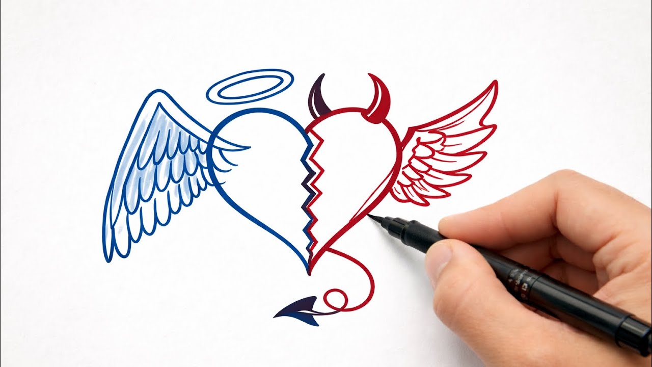 Cómo dibujar un corazón creativo